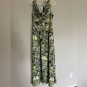Maxi dress. Double lined. Beautiful pattern.